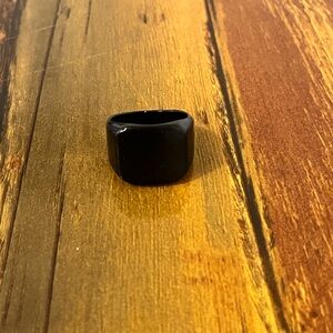 Black Square Signet Ring